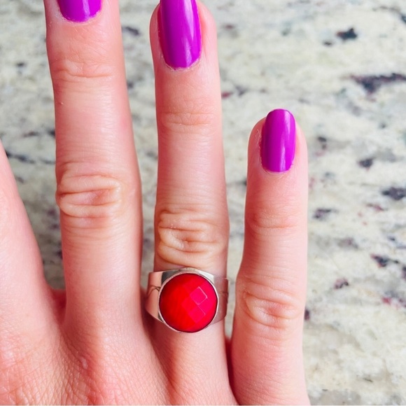 Faceted Gemstones Sterling Silver Rings - Picture 5 of 17